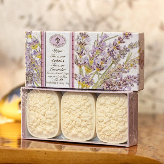 Подарочный набор растительного мыла 3 шт. "Саф" Лаванда 3*100 г