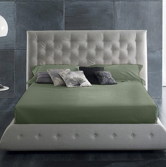 Простыня на резинке Мако-сатин "Primavelle" сицилийская олива 140*200 высота 28 см