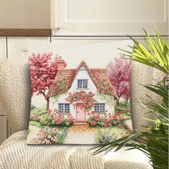 Декоративная наволочка "Гобелен" Сад Розы 45*45 (±2) см