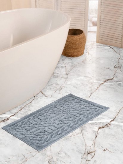 Комплект ковриков для ног в ванную 2 шт. "Arya" Berceste серый 50*60 см, 60*100 см