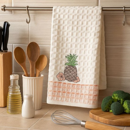 Полотенце кухонное 1 шт "Ambiella" Фрукты ананас 35*50 см