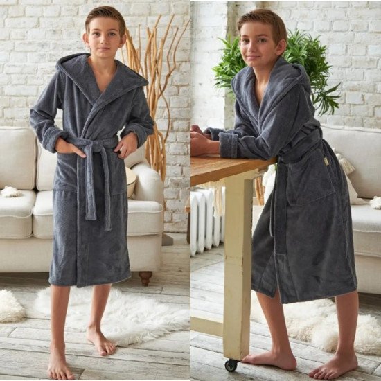 Халат подростковый велюровый "Vien" Little Gentelmens 16 лет