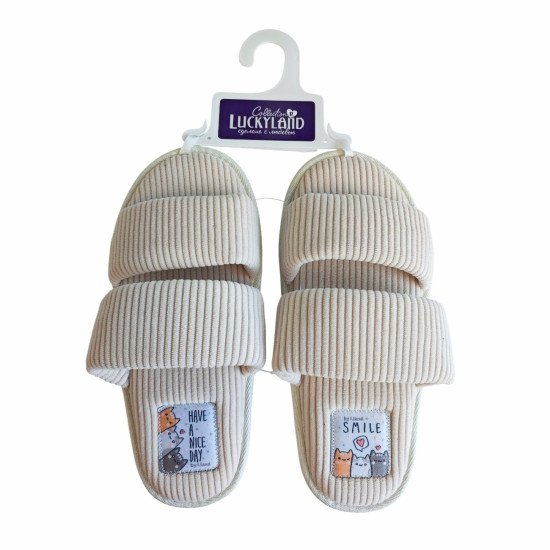 Тапочки женские "Lucky land" Comfort бежевый 40