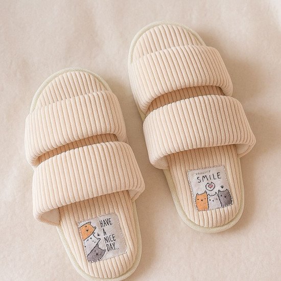 Тапочки женские "Lucky land" Comfort кремовый 37