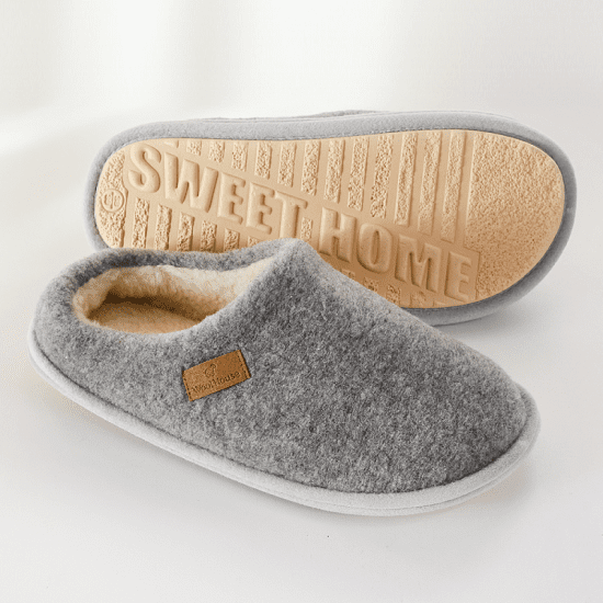 Тапочки женские "Woolhouse" Горизонт серый 36/37
