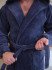 Халат мужской велюровый "Vien" Maximus с капюшоном denim 48 (L)