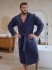 Халат мужской велюровый "Vien" Maximus с капюшоном denim 48 (L)