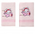 Комплект махровых полотенец "Karna" Bambino-Samalot розовый 50*70 см, 70*120 см