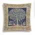 Декоративная наволочка "Гобелен" Древо кобальт бордюр беж двусторонняя 45*45 (±2) см