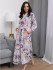 Халат женский велюровый "Vien" Fleur пудра 48-50 (L/XL)