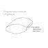 Подушка пуховая с бортиком Saturn Gray упругая 50*70 (±2) см