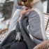 Плед "WoolHouse" Трентино серая полоска 140*200 см