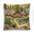 Декоративная наволочка "Гобелен" Сказочные домики Лошади 45*45 (±2) см