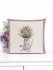 Декоративная наволочка "Гобелен" Лаванда пейчворк Розовые цветы 45*45 (±2) см