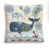 Декоративная наволочка "Гобелен" Мореплавание Кит полоса 45*45 (±2) см
