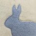Подушка декоративная "WoolHouse" Кролик белый вариант 2 лежит 45*45 (±2) см