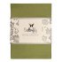 Простыня на резинке "Butterfly" Сатин Делюкс 5566 лайм 120*200 высота 35 см
