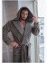 Халат мужской велюровый "Vien" Maximus с капюшоном beige 50 (XL)