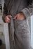 Халат мужской велюровый "Vien" Maximus с капюшоном beige 50 (XL)