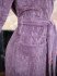 Халат женский велюровый "Vien" Rapunzel с капюшоном dried rose 46 (M)