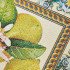 Декоративная наволочка "Гобелен" Изразцы лимоны яркий бордюр 45*45 (±2) см