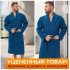 Уценка! Халат мужской вафельный "Виен" Либерти петрол 52 (2XL)