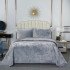 Покрывало с наволочками Патрисия серо-голубой 240*260 см