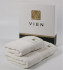 Комплект махровых полотенец "Vien" Niort crem/white 50*90 см, 70*140 см
