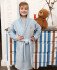 Халат детский велюровый "Vien" Teddy голубой 2-4 года