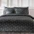 Постельное белье "Tivolyo Home" Жатка Chanel черный Евро
