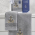 Комплект махровых полотенец "Karna" Marin серый 50*90 см, 70*140 см