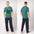 Комплект мужской "Clever" зелёный/темно-синий 52 (2XL)