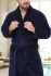 Халат мужской велюровый "Vien" Romanov navy  54 (3XL)