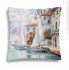 Декоративная наволочка "Гобелен" Море Причал 45*45 (±2) см