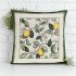Декоративная наволочка "Гобелен" Лимоны Амальфи зеленый бордюр 45*45 (±2) см