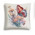 Декоративная наволочка "Гобелен" Цветы Пижма бабочка 45*45 (±2) см
