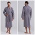 Халат мужской вафельный "Vien" Comfort серый 54 (3XL)