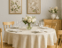 Скатерть круглая "Nova" Милано слоновая кость D 150 см