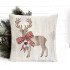 Декоративная наволочка "Гобелен" Новогодний прованс Олень 45*45 (±2) см