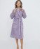 Халат женский махровый "Cotton Dreams" Lavander gray 56 (4XL)