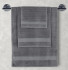 Полотенце махровое "Karna" Flow темно-серый 40*60 см