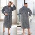 Халат мужской велюровый "Vien" Romanov grey  54 (3XL)