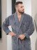 Халат мужской велюровый "Vien" Romanov grey  54 (3XL)