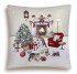 Декоративная наволочка "Гобелен" Котята у камина серебро 45*45 (±2) см