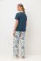 Комплект женский "Very Neat" Японский сад, синий, арт. Е 20186 50 (XL)