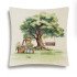Декоративная наволочка "Гобелен" Сад Качели  45*45 (±2) см