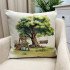 Декоративная наволочка "Гобелен" Сад Качели  45*45 (±2) см