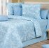 Уценка! Простыня "Cotton Dreams" Valencia Комо голубой 160*215 см