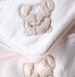 Полотенце-уголок детское с капюшоном "Tivolyo Home" Lovely розовый 90*90 см