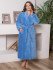 Халат женский велюровый "Vien" Sweet Lady fialka 54 (3XL)
